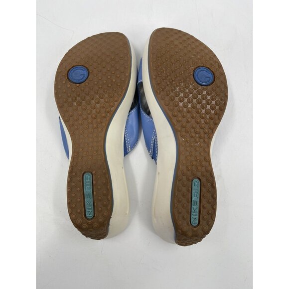 Cole Haan Blue‎ Silver And White Sole NikeAir Wedge Buckle Size 7.5 D21967 - Picture 6 of 15